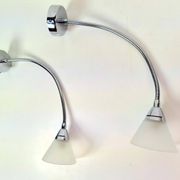 Postmodern Flexible Gooseneck Wall Light from Alva-Line, Italy, 1970s, Set of 2