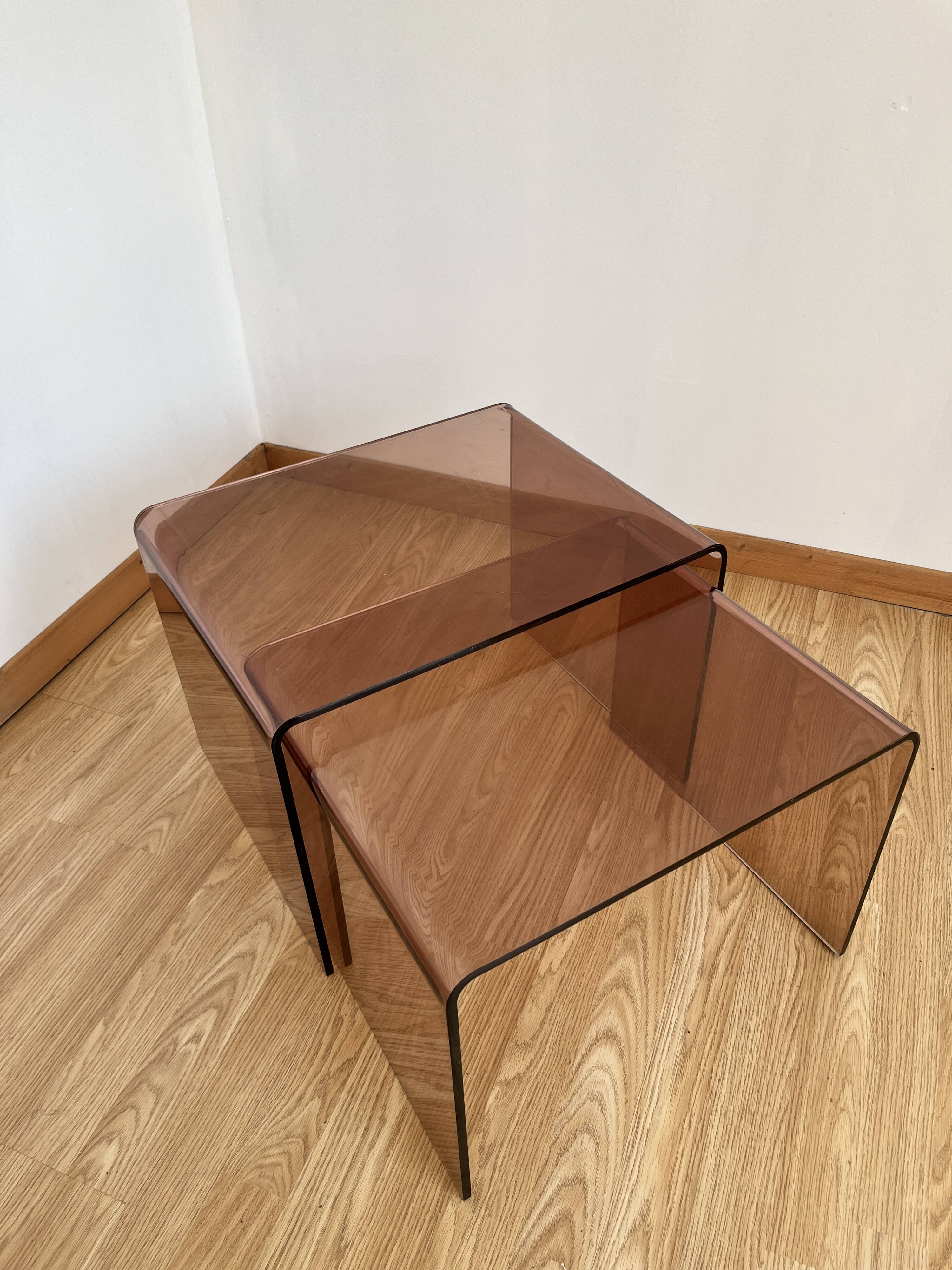 Plexiglass coffee table Michel Dumas