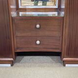 Art Deco wardrobe-dressing table stamped RINCK 115 Faubourg St Antoine Paris