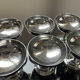 Series of 6 stainless steel ice cups by Letang Rémy 70s