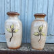 2 pottery art vase made in West Germany