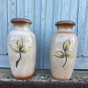 2 pottery art vase made in West Germany