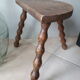 Duo wooden tripod stools