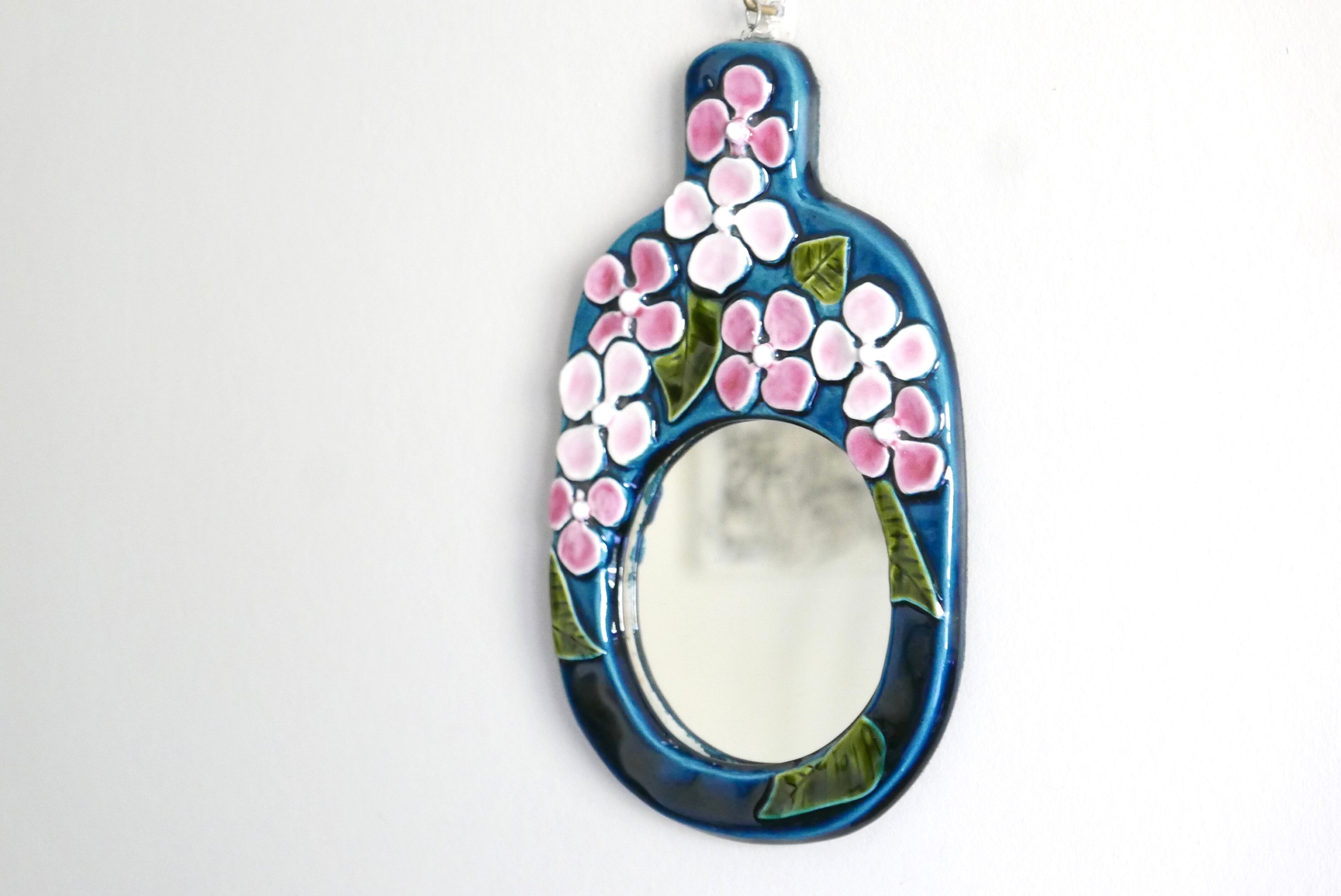 Miroir de Mithé Espelt en céramique, années 60