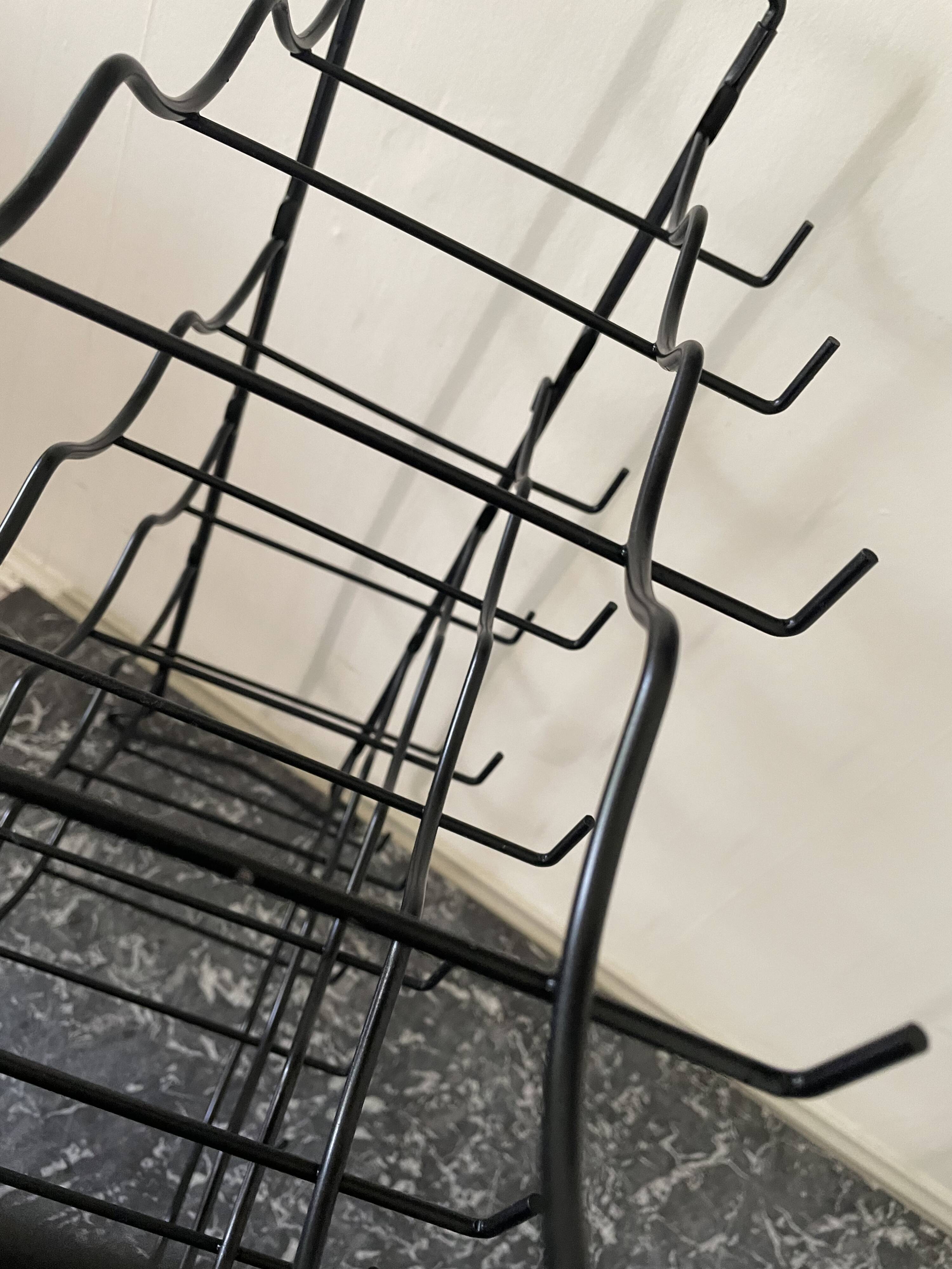 Vintage black bottle holder