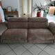 Newport 3-seater taupe microfibre sofa
