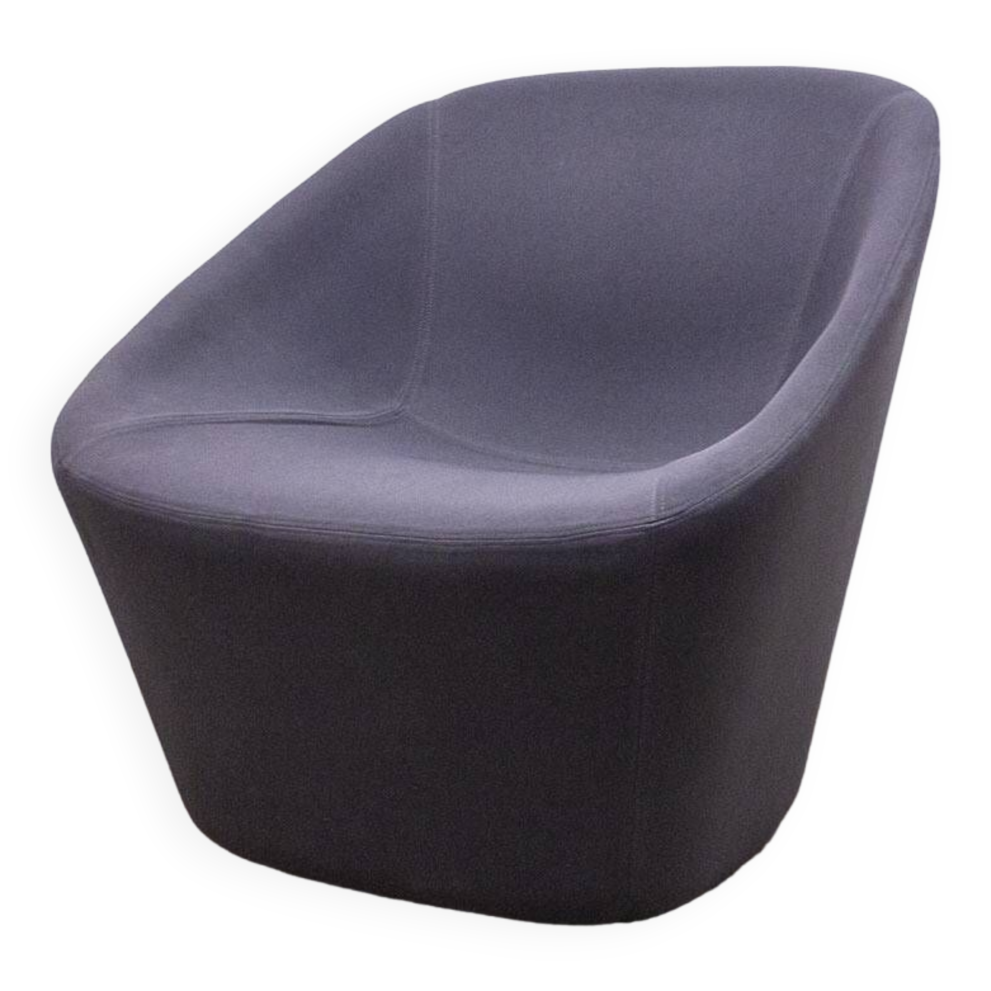 Log 366 armchair from Pedrali in Anthracite Gray fabric