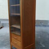 60s oak display case