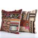 Set of 2 vintage kilim cushion covers 48x48 cm