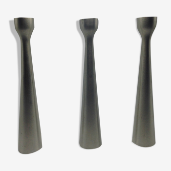 lot of 3 candlesticks Jet Habitat height 30 cm contemporary design occasion