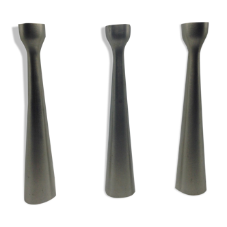 lot of 3 candlesticks Jet Habitat height 30 cm contemporary design occasion