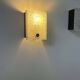 Pair of vintage wall lights, Perspex and black lacquered metal, France 1960