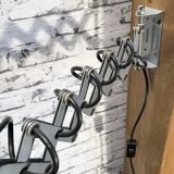 Grey scissor wall lamp, 1980s