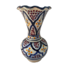 hand-painted vintage ceramic vase signed
