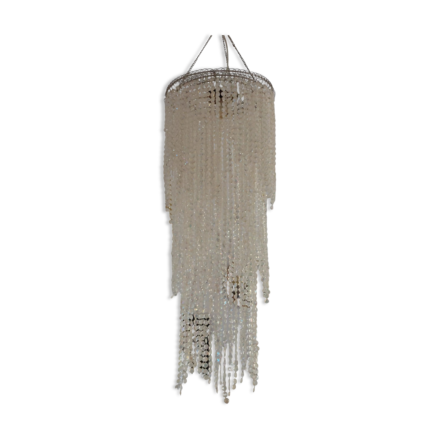 Baroque beaded pendant lamp