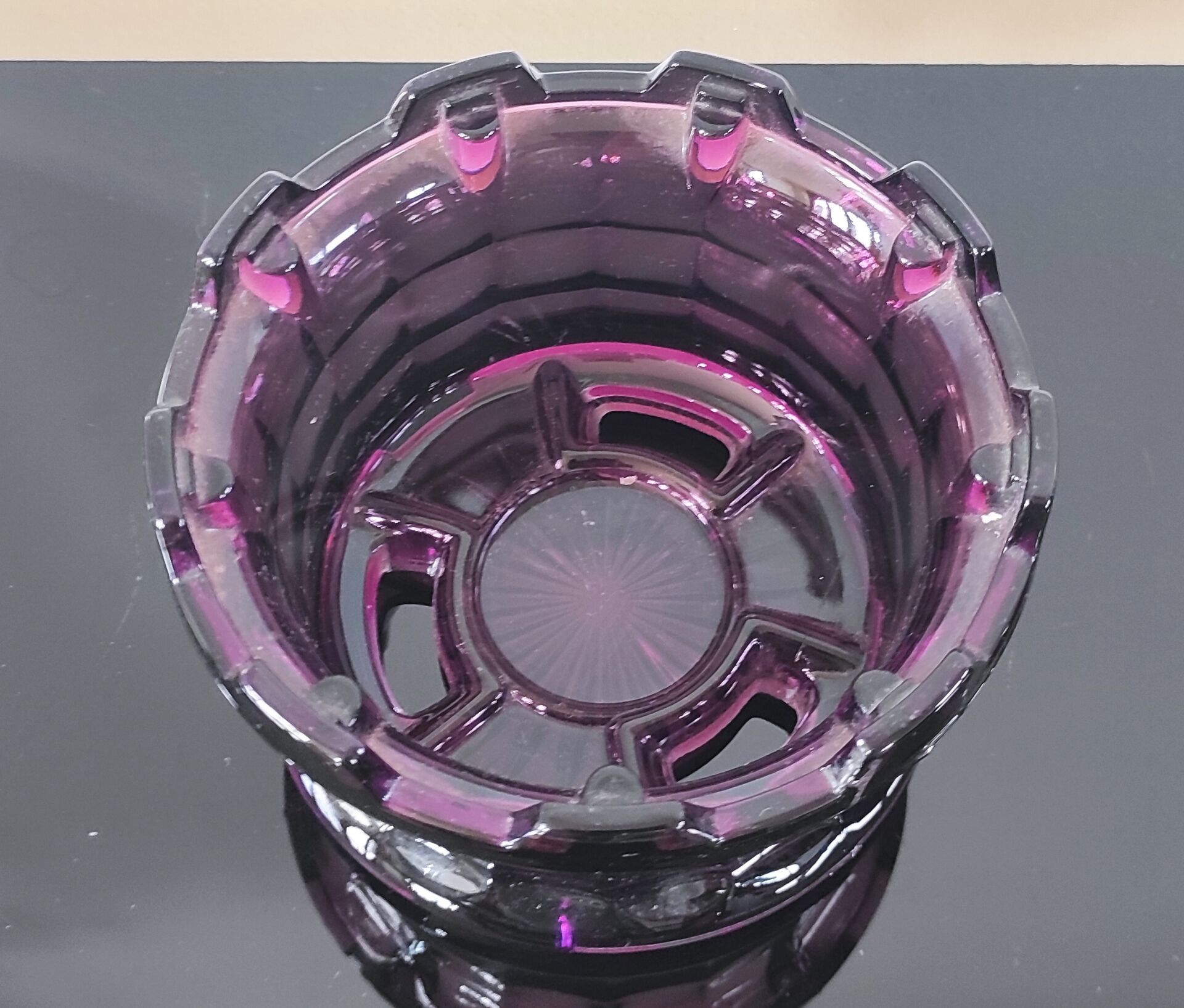 Brutalist glass cache-pot or lantern