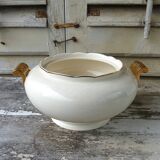 Soup tureen - vegetable bowl Villeroy & Boch Mettlach ivory and gold