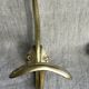 Pair of ball and hook coat hooks in brass