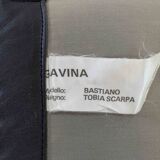 Bastiano Leather Sofa in Black by Tobia Scarpa for Gavina / Knoll