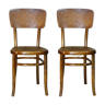 Chaises Fischel vers 1910 assise art nouveau bistrot