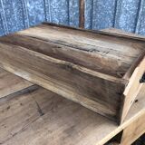 Antique solid cherry farmhouse table with 3 drawers and 1 pull out.