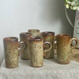 Pyrite stoneware coffee cups