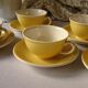 Coffee set 5 yellow cups Villeroy & Boch vintage