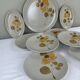 Hand-painted stoneware service