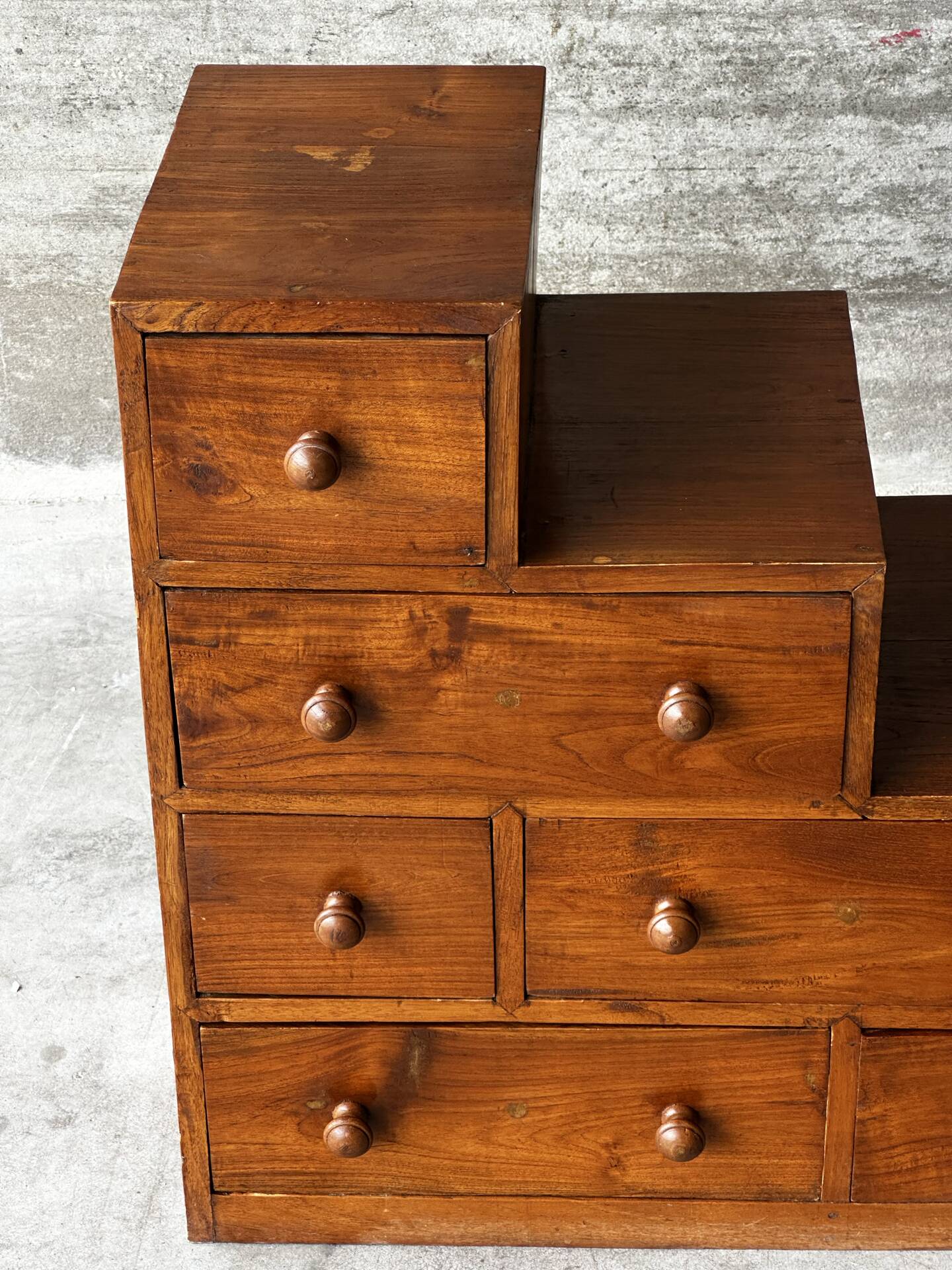 Mid-Century Japanese staircase furniture in solid wood