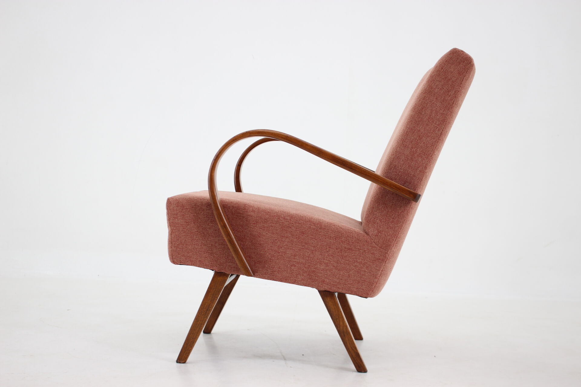 1960s Beech Armchair by Jaroslav Smidek for  TON, Czechoslovakia