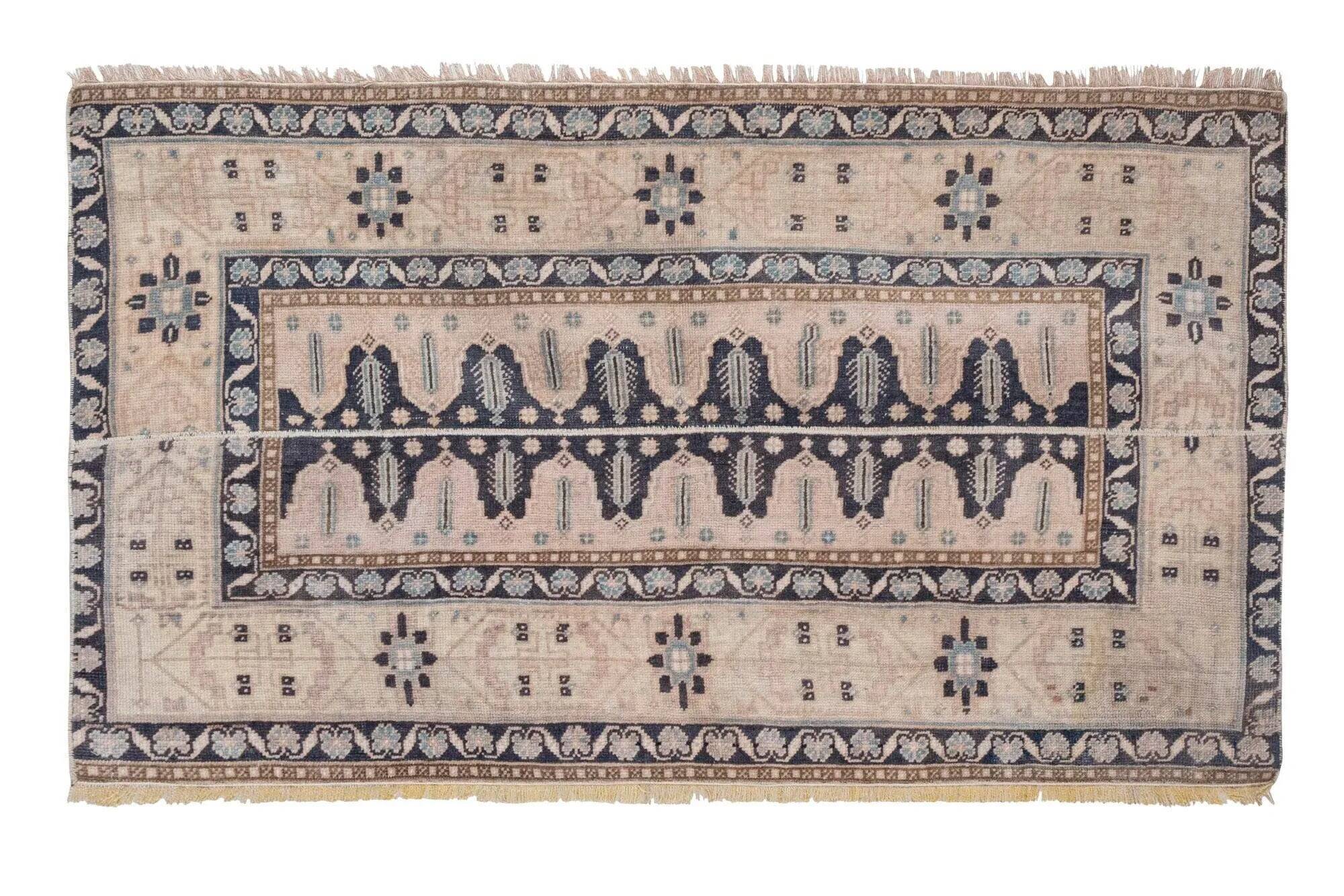 Vintage Turkish handmade rug 86x145 cm