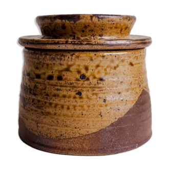 Berry stoneware water butter dish