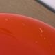 Abat-jour en Opaline Orange & Laiton Doré - Design 70s