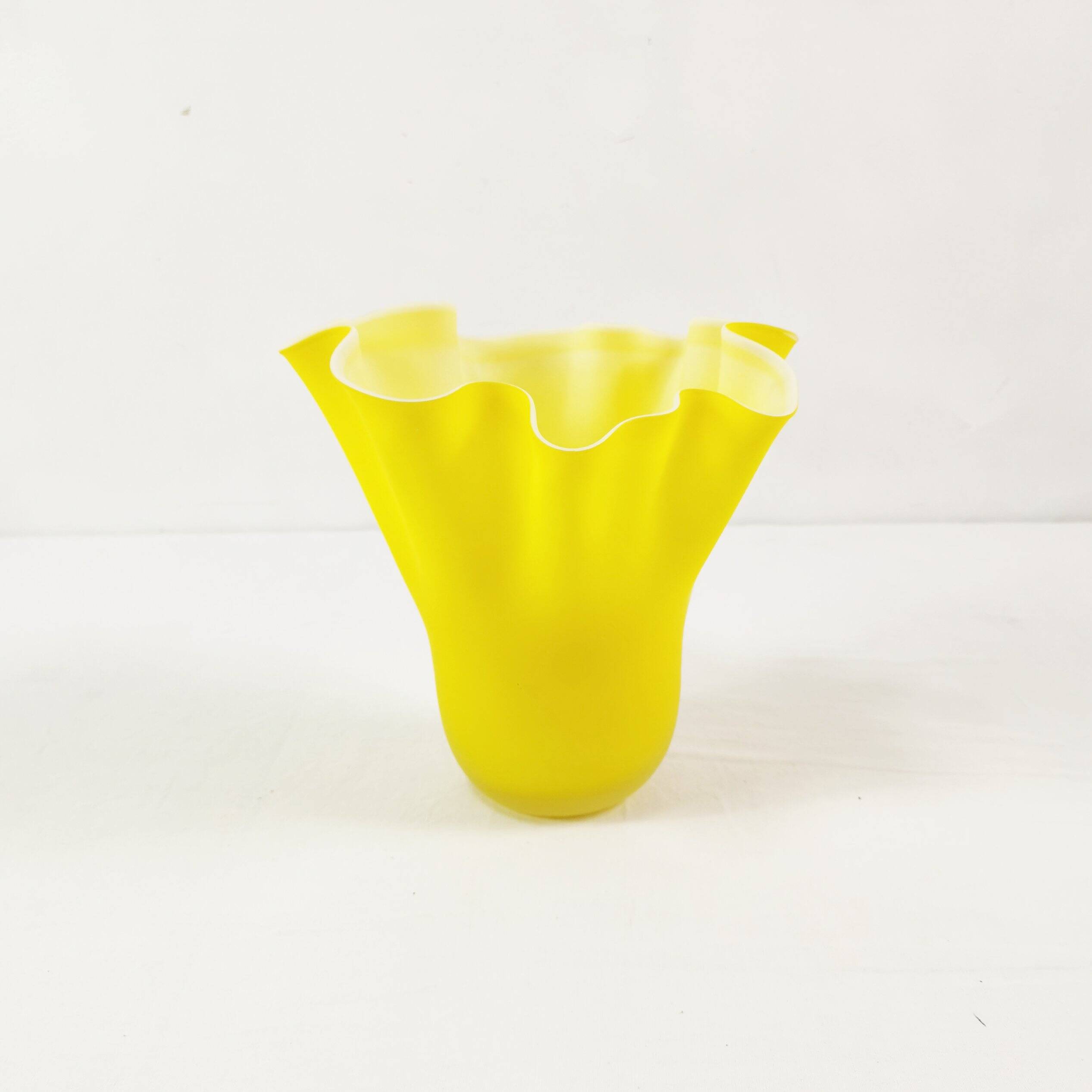 Fazzoletto vase, Murano glass, Italy 1970s