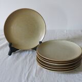 7 “Grès village France” dessert plates in very good condition