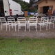 6 fauteuils de jardin fer et plastique