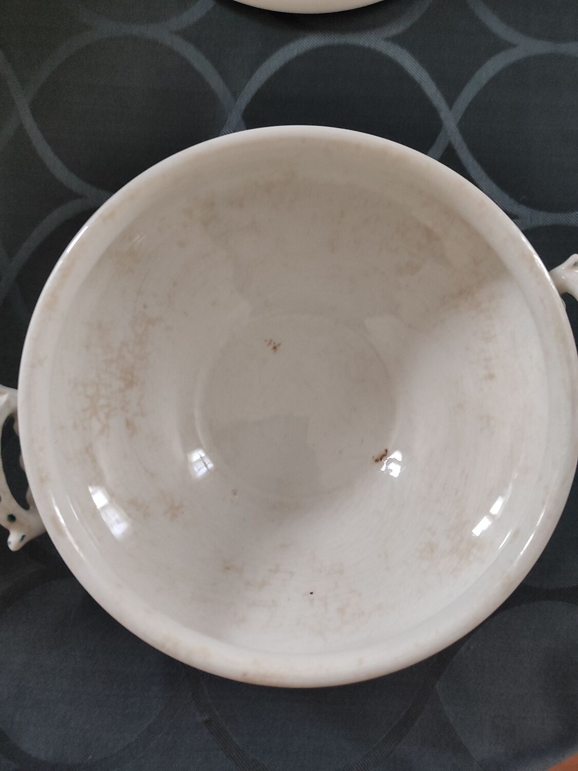 Small old tureen Terre de fer Bertin Tissier