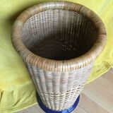 Ceramic wicker umbrella stand