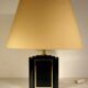 Lampe de table noir et or annees 70-80