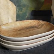 Trois raviers céramique au décor de coups de pinceaux vintages