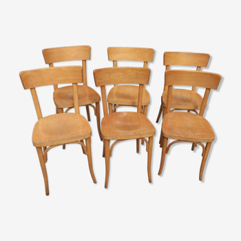 Lot de 6 chaises bistrot Thonet