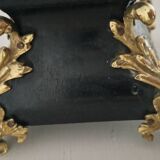 Chandelier laiton et bois style Napoléon III