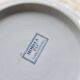 Antique earthenware salad bowl Sarreguemines U&C model Mimosa blue