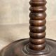 Charles Dudouyt style turned oak wood floor lamp 1940