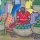 Painted canvas signed Maccène Laurent-Haïti 1998