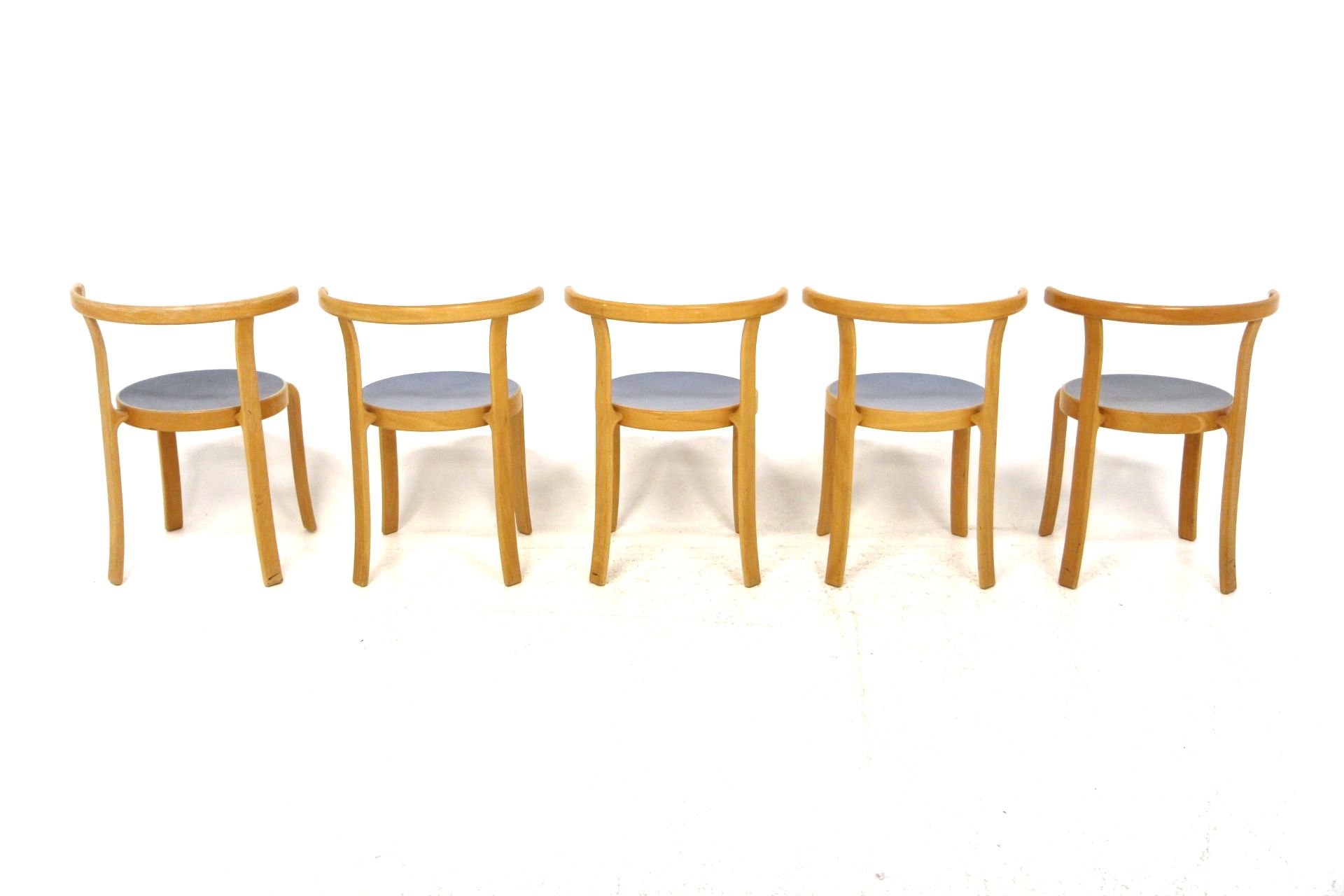 Set of 5 chairs "The 8000 serie", Rud Thygesen & Johnny Sørensen, Denmark, 1980