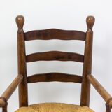 Pair of mulched armchairs made of natural beech, 1950s