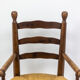 Pair of mulched armchairs made of natural beech, 1950s