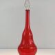Grande bouteille design en verre rouge