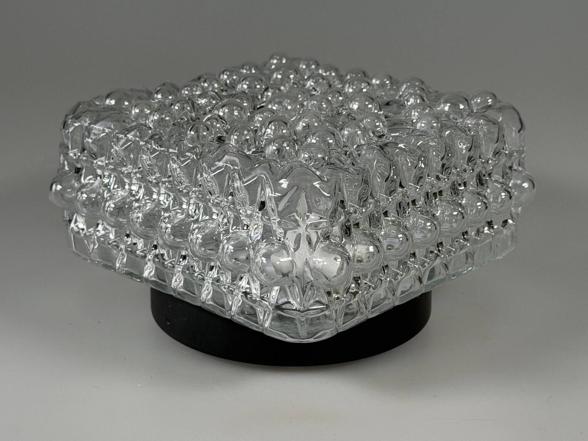 1960s 1970s Ceiling or Wall Lamp Bubble Glass Germany Space Age Design